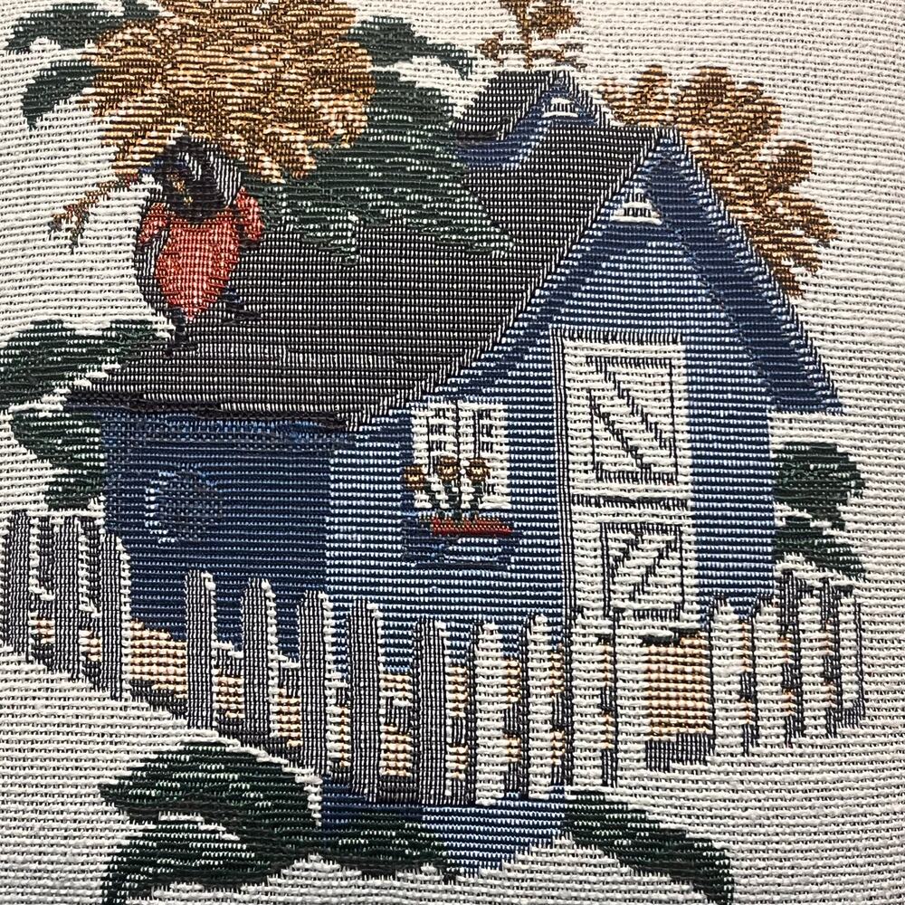 French Cottage House Tapestry Pillow Fall House‎ Throw Grannycore Cottagecore